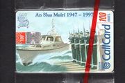 1997 Ireland 100 unit 50th Anniversary (1947-1997) of An Slua Muiri (Schlumberger SC7) Call Card Mint strip of 3 in packaging.