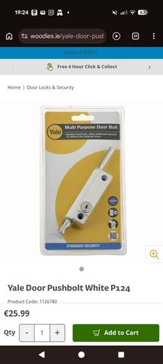 Yale Door Bolt