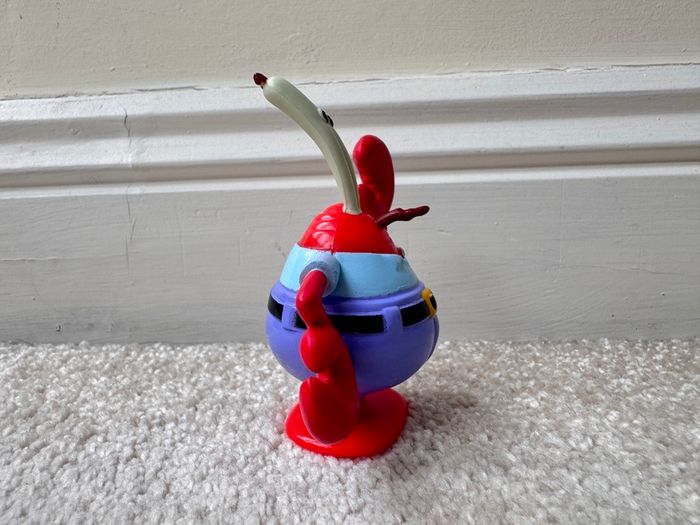 Spongebob Squarepants 2011 Viacom Mr Krabs cake topper approx. 9 cm. Used Please see photos