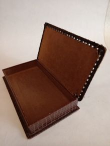 Antique Crocodile Skin Gents Travel Box