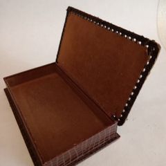 Antique Crocodile Skin Gents Travel Box
