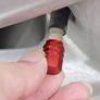 NEW SALE | 8 Pcs Aluminum Tire Valve Stem Caps Metal Car Dust Caps for Car Tyres Universal Tyre Valve Caps Car Caps with Gasket for Motorbike, Trucks, Bike, Electric Scooter, SUV, Baby Buggies (red, blue) Image 3