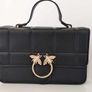 Black Quilted Top Handle Cross Body Bag - BRAND NEW Image 4
