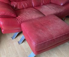 couch and foot stool