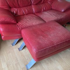 couch and foot stool