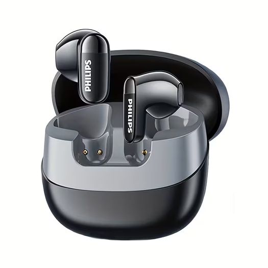 PHILIPS True Wireless Earphones Earbuds - Comfortable for iPhone/ Android, Built-in Microphone Sweat Wireless Headset, Wireless Headphones TAT2169 / New