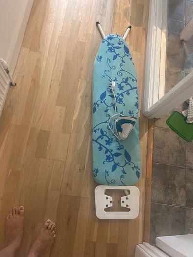 iron and ironing board