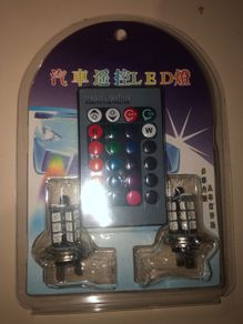 LED H7 Remote Control Bulbs