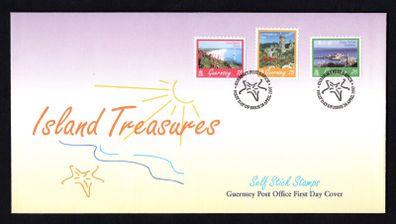 1997 Guernsey Island Treasures Commemorative Stamps First Day Cover (FDC)