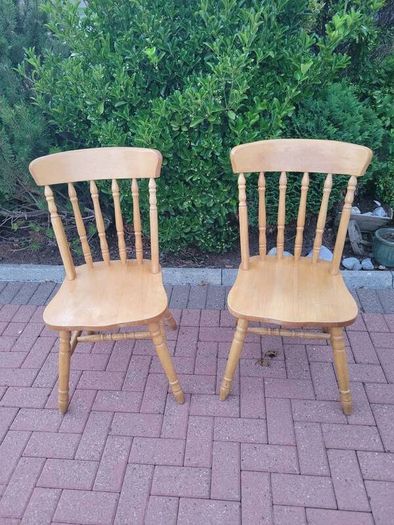wooden chairs