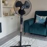 16" Inch, Black Pedestal Fan from Schallen Image 3