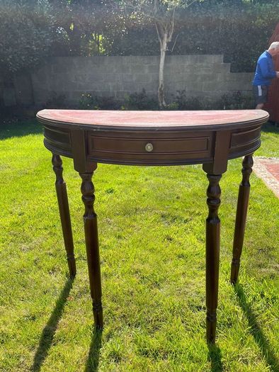 Half moon side table antique