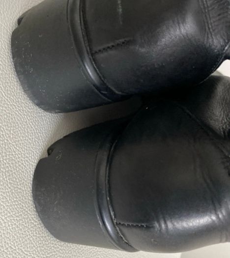 Black Leather Ankle Boots