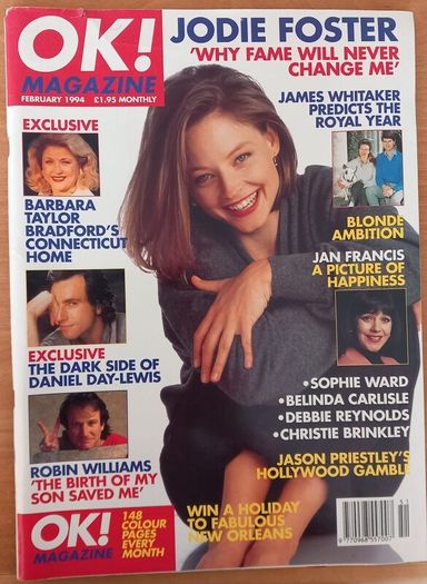 Jodi Foster Collection of Magazines & Articles