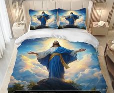 Jesus themed bed set free postage