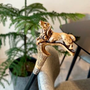 Unique Handmade Walking Stick, Spaniel Handle, Never Used