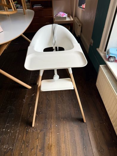 Stokke Clikk High Chair White + Wood