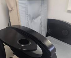 Pedicure chair x 2 therapist seats x 2  chair tables x 2
