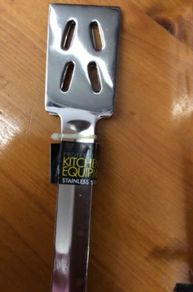 2 New Stainless Steel Food Tongs