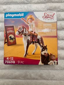 Playmobil Spirit Untamed Rodeo Abigail 70698 Damaged Box Please see photos