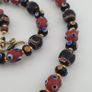 Vintage Venetian Style Mix Glass Beads With Handmade Glass Pendant Necklace Image 10