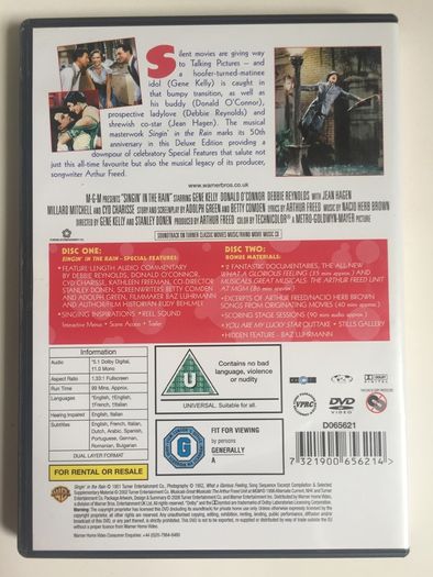 Singing In The Rain [1951] Gene Kelly & Debbie Reynolds [Movie 2xDVD]