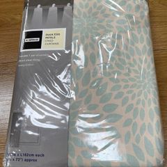New Lined Curtains Duck Egg Petals 92x72 inch