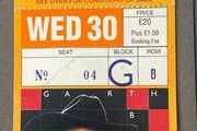 Vintage concert ticket for Garth Brooks
