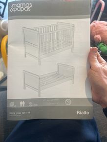Mamas & Papas Rialto cotbed - Ivory