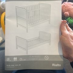 Mamas & Papas Rialto cotbed - Ivory