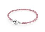 Pandora Style Leather Bracelet European Style Snap Clasp
