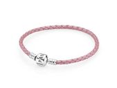 Pandora Style Leather Bracelet European Style Snap Clasp