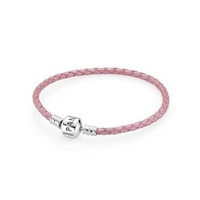 Pandora Style Leather Bracelet European Style Snap Clasp