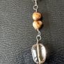 silver necklace with natural stones Image 7