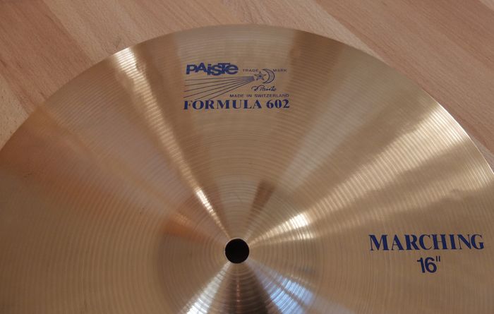 Paiste 602 Marching Cymbals, 16 inch With Bag.