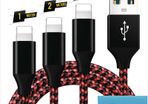 1M/2M/3M USB Lightning Cable For iPhone 7 8 12 13 X 11 Pro Long Charger Charging Fast Lead 1m 2m 3M