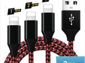 1M/2M/3M USB Lightning Cable For iPhone 7 8 12 13 X 11 Pro Long Charger Charging Fast Lead 1m 2m 3M