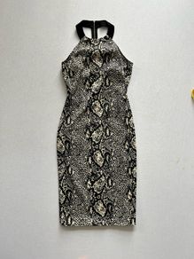 Karen Millen The Atelier UK 10 Animal Print Dress