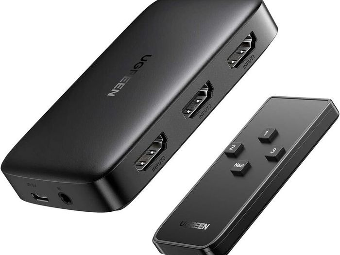 HDMI Switch 3 in 1 Out 4K Switcher Splitter with Remote, Su4K Compatible with PS5 PS4 Xbox Fire Stick Roku Apple TV PC