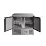 Finntec Commercial 2 Door Undercounter Fridge  Stainless Steel Image 4
