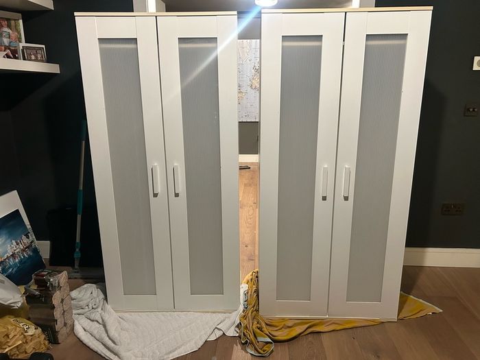 2 x Ikea wardrobes & 1 chest of drawers