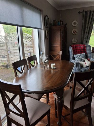 Dining room table and chairs