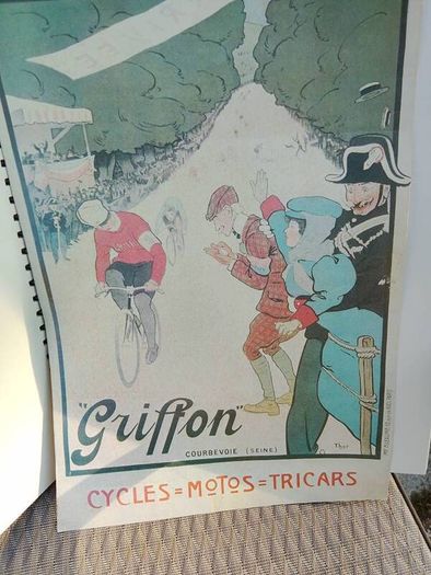 Vintage French cycling poster