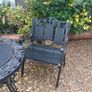 cast iron garden table and chair Image 3