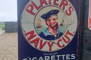 player's  metal sign