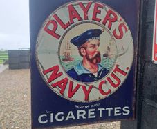 player's  metal sign