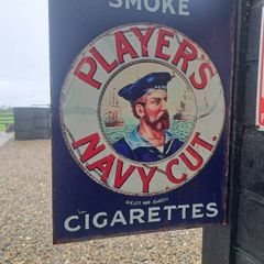 player's  metal sign