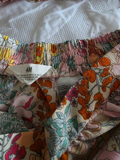 HM girls flower co ord set 10-11