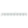 Fence Panel with Posts Iron 13.6x1.2 m Green Image 5