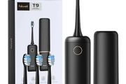 Whitening Electric Toothbrush Rechargeable USB ADA Accepted Waterproof IPX7 Clean 4 Heads and 1 Travel Case